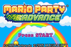 Mario Party Advance Title Screen